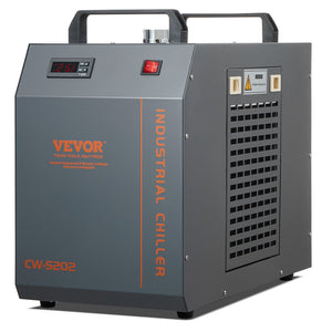 Industrial Water Chiller CW-5202 | Built-In Compressor | 7L Tank Capacity | 18 L/min Flow Rate | Cooling System for CO2 Laser Engraving Machines