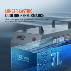 Industrial Water Chiller CW-5200 | Built-In Compressor | 7L Tank Capacity | 13 L/min Flow Rate | Cooling System for CO2 Laser Engraving Machines