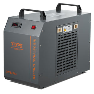 Industrial Water Chiller CW-5200 | Built-In Compressor | 7L Tank Capacity | 13 L/min Flow Rate | Cooling System for CO2 Laser Engraving Machines
