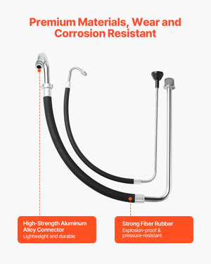 Paint Sprayer Parts | Suction Hose Tube & Reflux Line Set