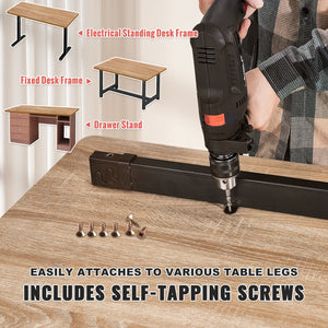 Table Top 55"x27.6"x1" | Particle Board Desktop | 100kg Capacity | For Standing Desk Frame