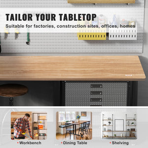 Table Top 55"x27.6"x1" | Particle Board Desktop | 100kg Capacity | For Standing Desk Frame