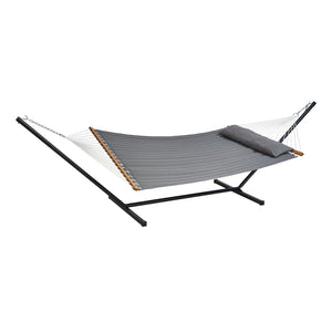 Double Quilted Fabric Hammock | 2-Person with Stand | 480lb Capacity