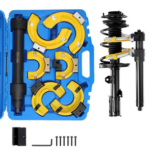 Strut Spring Compressor Set | Macpherson Coil Spring Tool Kit with Protective Sleeve & Carry Case