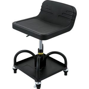 Garage Stool | Rolling Adjustable Mechanic Seat with Casters | 300LBS