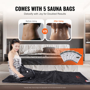 Infrared Sauna Blanket | Oxford Fabric with Arm Holes | Adjustable Temp & Timer