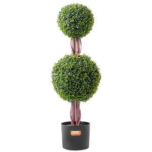 Artificial Boxwood Topiary Tree | 2 Pack 91cm Faux UV-Resistant | Indoor/Outdoor