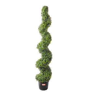 Artificial Boxwood Topiary Tree | 2 Pack 152cm Faux UV-Resistant | Indoor/Outdoor