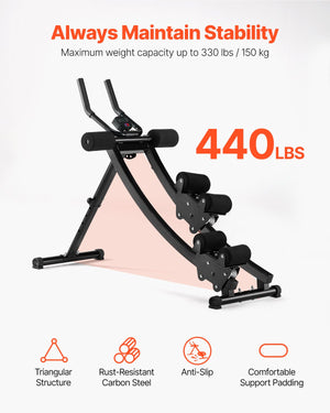 AB Workout Machine | Dual-Track Adjustable Core Trainer