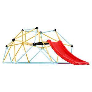 Climbing Dome with Slide | 8ft Geometric Jungle Gym for Kids 3–9 | 600lb Capacity Outdoor/Indoor Play Structure