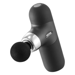 Mini Massage Gun Deep Tissue | 4 Speed Percussion Massager with 4 Heads | 7.4V 2500mAh Battery | Handheld Muscle Relaxation for Pain Relief & Athletes