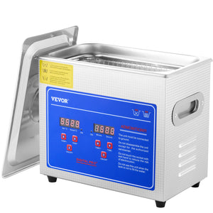 Ultrasonic Cleaner | 3L Stainless Steel Jewelry Cleaning Machine with Heater & Timer