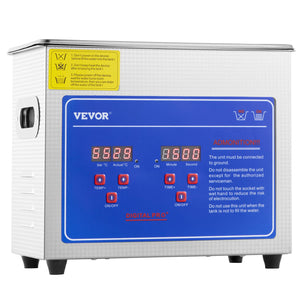 Ultrasonic Cleaner | 3L Stainless Steel Jewelry Cleaning Machine with Heater & Timer