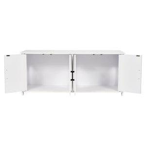 Cat Litter Box Enclosure | 2-Room Wooden Furniture | White