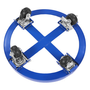 Drum Dolly | 55 Gallon Barrel Dolly Cart with 2000lb Capacity & 4 Caster Wheels