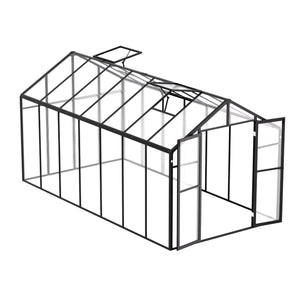 Polycarbonate Greenhouse | 8x14 ft Walk-In Outdoor Garden Greenhouse