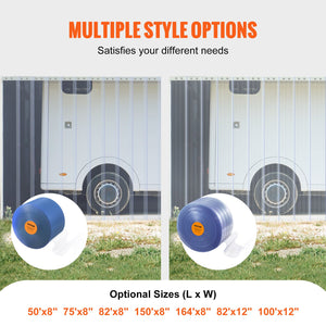 PVC Strip Curtain Roll | 3048cm x 30.5cm x 3mm | Clear Smooth Bulk Doorway Curtain