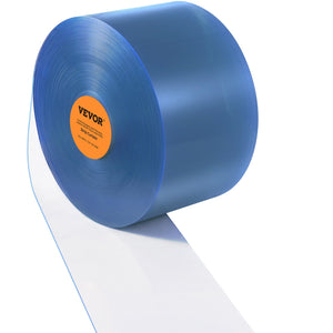 PVC Strip Curtain Roll 75' x 8" x 0.08" | Clear Smooth Bulk Doorway Curtain