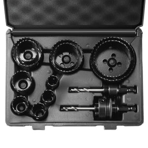Hole Saw Kit 11 Piece | M42 Bi-Metal Saws 3/4"-3" | Includes Drill Bits & Case