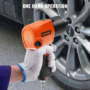 Air Impact Wrench | 1/2" Drive Pneumatic Tool | 880 ft-lb Torque | 7500 RPM Lightweight Design