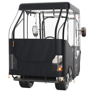 Golf Cart Enclosure 4 Passenger | 420D Polyester with Transparent Windows | Universal Fit