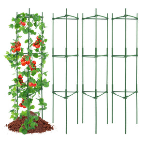Tomato Cage Set | 4-Pack 162cm Garden Plant Support Stakes