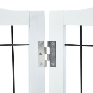 Freestanding Dog Gate 32"H x 96.5"W | 4-Panel Foldable Indoor Barrier