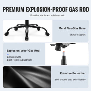 Executive Office Chair | High Back PU Leather with Adjustable Lumbar & Flip-Up Arms