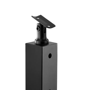 Cable Railing Post 42"x1.97"x1.97" | Stainless Steel Deck Stair Post with Bracket | Black