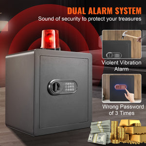 Home Safe | 1.8 cu.ft Steel Security Box | 15.75x13x16.9" for Cash & Valuables