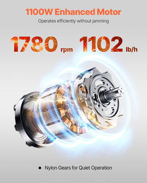 Meat Cutter Machine 1100W | Commercial Stainless Steel Slicer