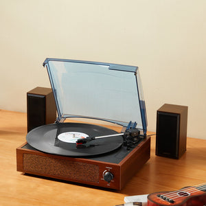 Bluetooth Record Player | 3-Speed Turntable with 5W Speakers