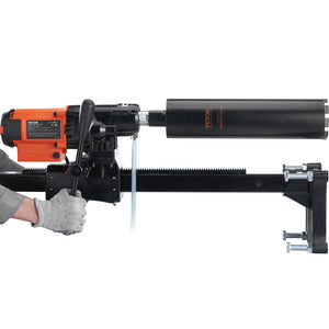 Diamond Core Drill Machine 8" | Wet & Dry Concrete Core Rig with Stand | 750RPM | 2500W | For Brick, Block & Stone