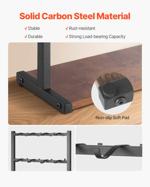 Coffee Mug Holder | 16-Hook Countertop Rack with Wooden Base