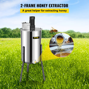 Honey Extractor | 2-Frame Electric Stainless Steel Beekeeping Equipment