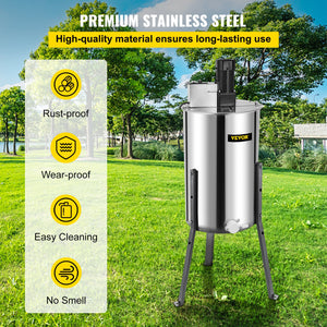 Honey Extractor | 2-Frame Electric Stainless Steel Beekeeping Equipment