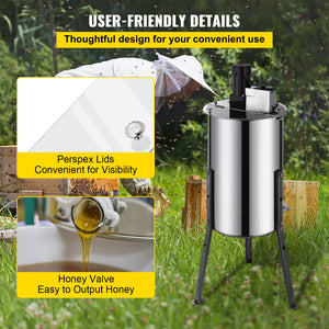 Honey Extractor | 2-Frame Electric Stainless Steel Beekeeping Equipment