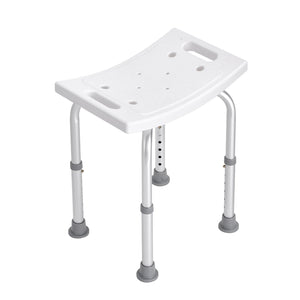 Shower Chair Adjustable Height | Built-In Handles | Non-Slip Seat for Shower or Tub | 158.8kg Capacity | For Elderly & Disabled