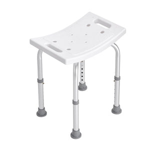 Shower Chair Adjustable Height | Built-In Handles | Non-Slip Seat for Shower or Tub | 158.8kg Capacity | For Elderly & Disabled