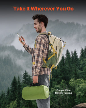 Wearable Camping Blanket | 2m x 1.5m Stadium Blanket | Army Green