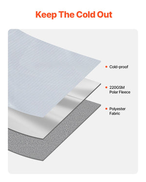 Wearable Camping Blanket | 2m x 1.5m Stadium Blanket | Light Grey