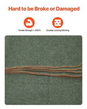 Wool Camping Blanket 1.62x2.23m | Warm Outdoor Blanket for Hiking, Travel & Camping