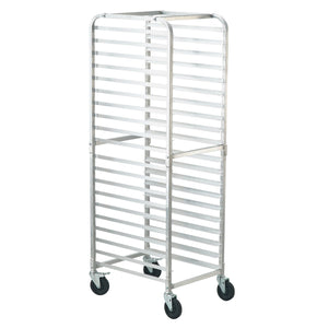 Bun Pan Rack 20-Tier | Commercial Aluminium Bakery Rack with Brake Wheels | Fits Half & Full Sheet Pans | Kitchen Storage Speed Rack | Bread Baking Equipment 660x517x1767mm
