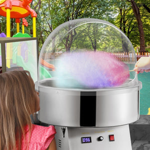 Cotton Candy Machine Bubble Shield 20.5" | Clear Plastic Cover for Commercial Candy Maker