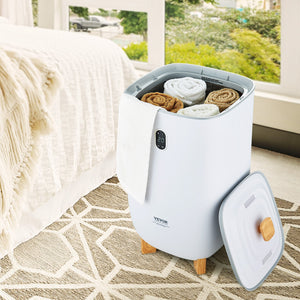 Towel Warmer Bucket | 35L with LED Screen, Timer & Dry Function | White