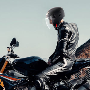 3/4 Face Motorcycle Helmet | Bluetooth Communication | Street & Off-Road