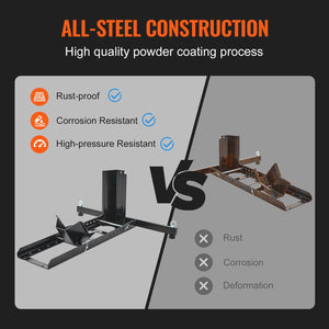 Motorcycle Wheel Chock Upright | 816.5kg Capacity | Heavy Duty Steel Front Wheel Stand | 6 Adjustable Holes | Fits 381-558.8mm Off-Road & Standard Motorcycles