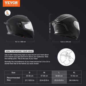 Full Face Motorcycle Helmet | Motocross Style with Bluetooth Slot | Matte Finish