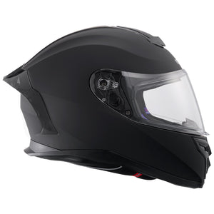 Full Face Motorcycle Helmet | Motocross Style with Bluetooth Slot | Matte Finish