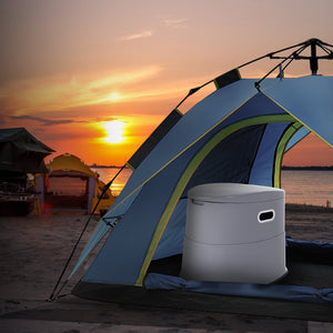 Portable Camping Toilet | 5L Detachable Bucket, Paper Holder & Dual Lids | Travel Toilet for Outdoor & Road Trips